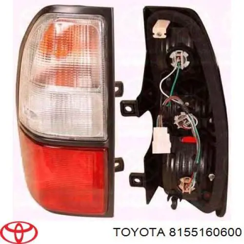 Piloto trasero derecho Toyota 8155160600 precio, desde 64,42 EUR