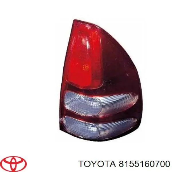 8155160700 Toyota piloto posterior derecho