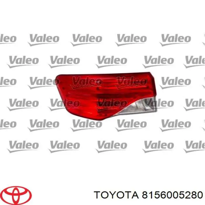 8156005280 Toyota piloto posterior exterior izquierdo