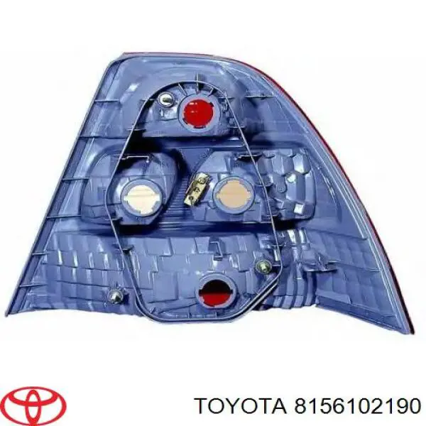 8156102190 Toyota piloto posterior izquierdo