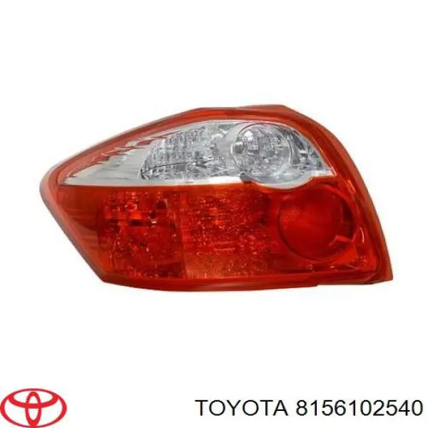 8156102540 Toyota Piloto trasero derecho