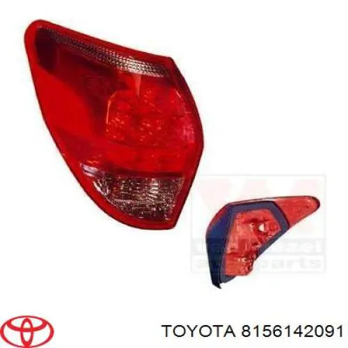 Piloto trasero izquierdo Toyota 8156142091 precio, desde 119,06 EUR
