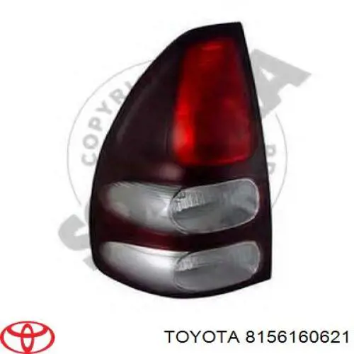 Comprar 8156160621 Toyota Piloto trasero izquierdo