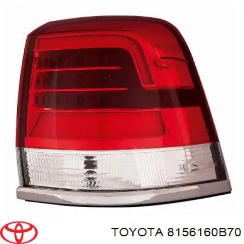 8156160B70 Toyota piloto posterior exterior izquierdo