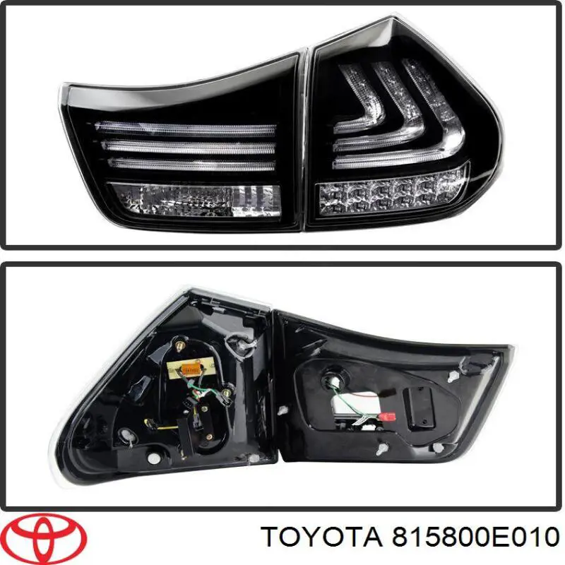 815800E010 Toyota piloto posterior interior derecho
