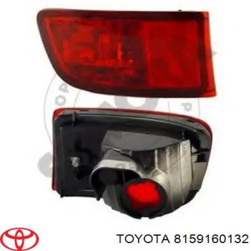 Luz antiniebla trasera izquierda Toyota 8159160132 precio, desde 34,69 EUR