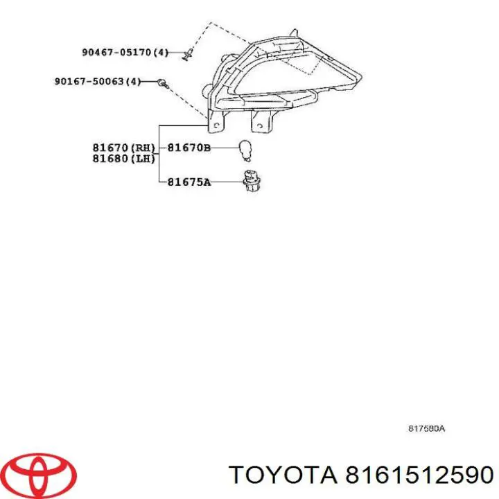 Portalámparas, luz intermitente para Toyota Hiace (H1, H2)