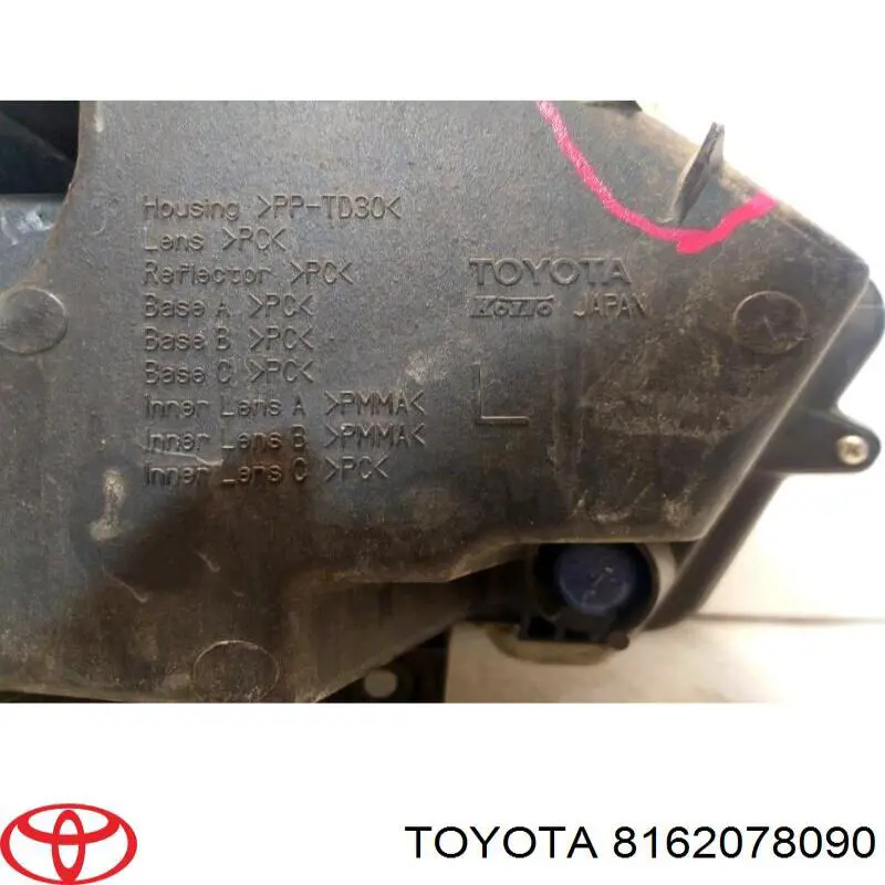 Piloto lateral (intermitente) izquierdo Toyota 8162078090 precio, desde 596,25 EUR