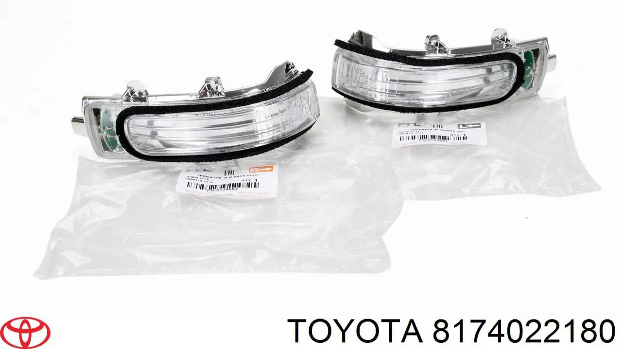 8174022180 Toyota luz intermitente de retrovisor exterior izquierdo