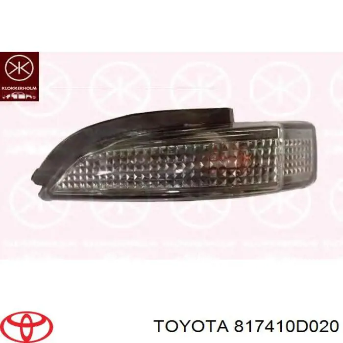 817410D020 Toyota luz intermitente de retrovisor exterior izquierdo
