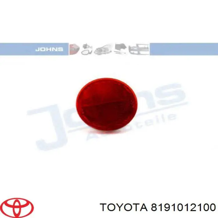 Reflector de parachoques trasero Toyota 8191012100 precio, desde 12,39 EUR