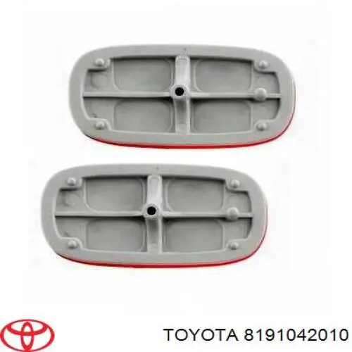 8191042010 Toyota reflector, parachoques trasero