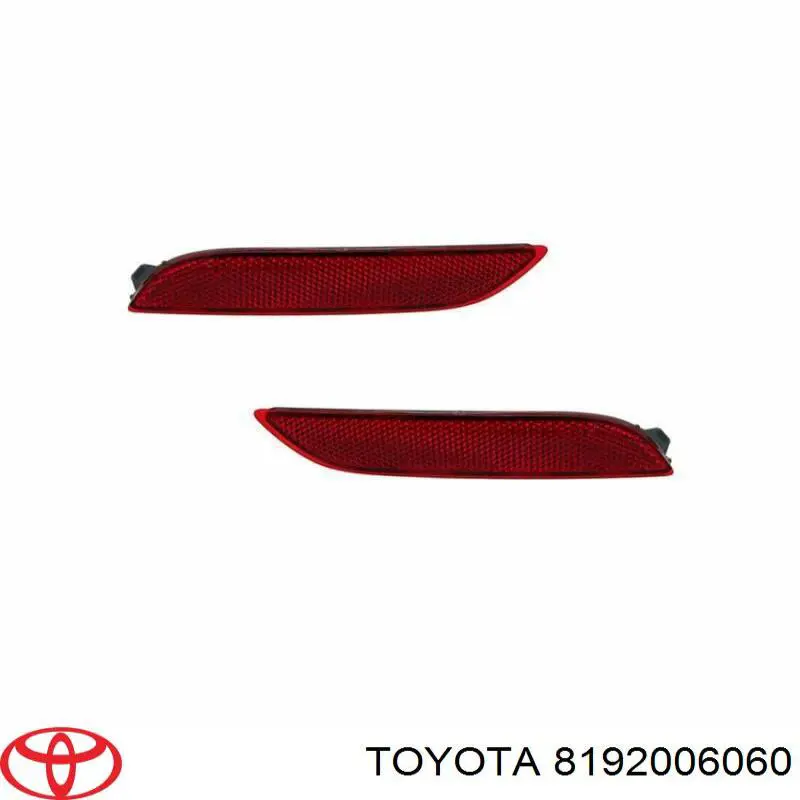 Reflector, paragolpes trasero, izquierdo para Toyota Camry (GRV7)