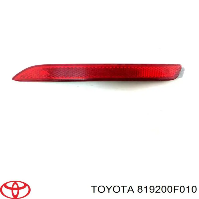 Comprar 819200F010 Toyota Reflector trasero izquierdo del parachoques