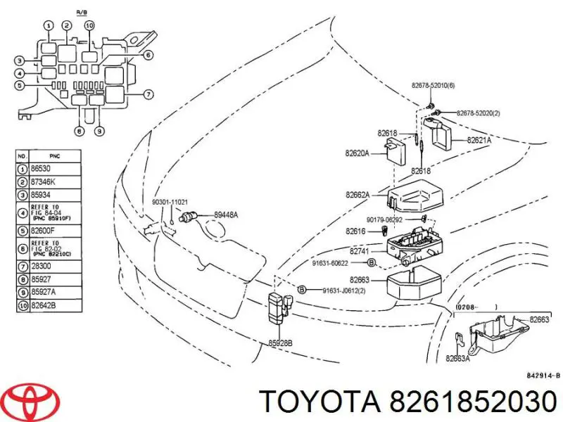  Toyota 8261852030 precio, desde 7,73 EUR