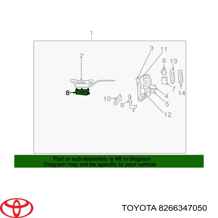 Carcasa de la caja de fusibles Toyota 8266347050 precio, desde 31,35 EUR