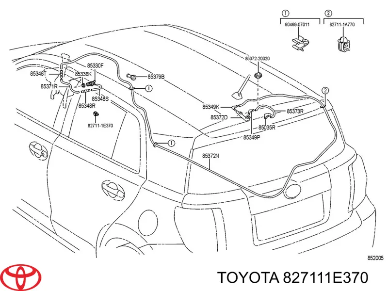  Toyota 827111E370 precio, desde 3,42 EUR
