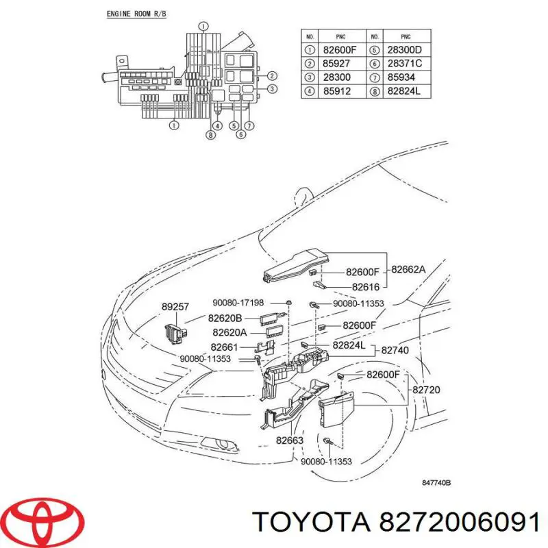 8272006091 Toyota