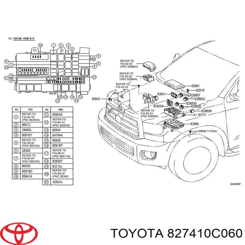 Caja de fusibles para Toyota Land Cruiser (J200)
