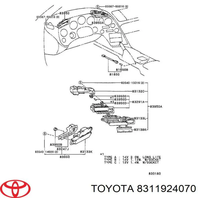 8311924070 Toyota