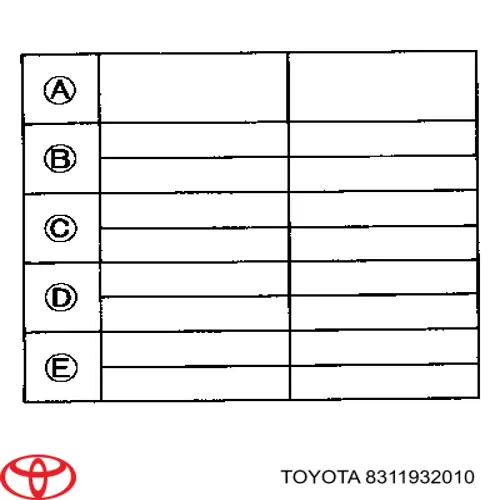 8311932010 Toyota