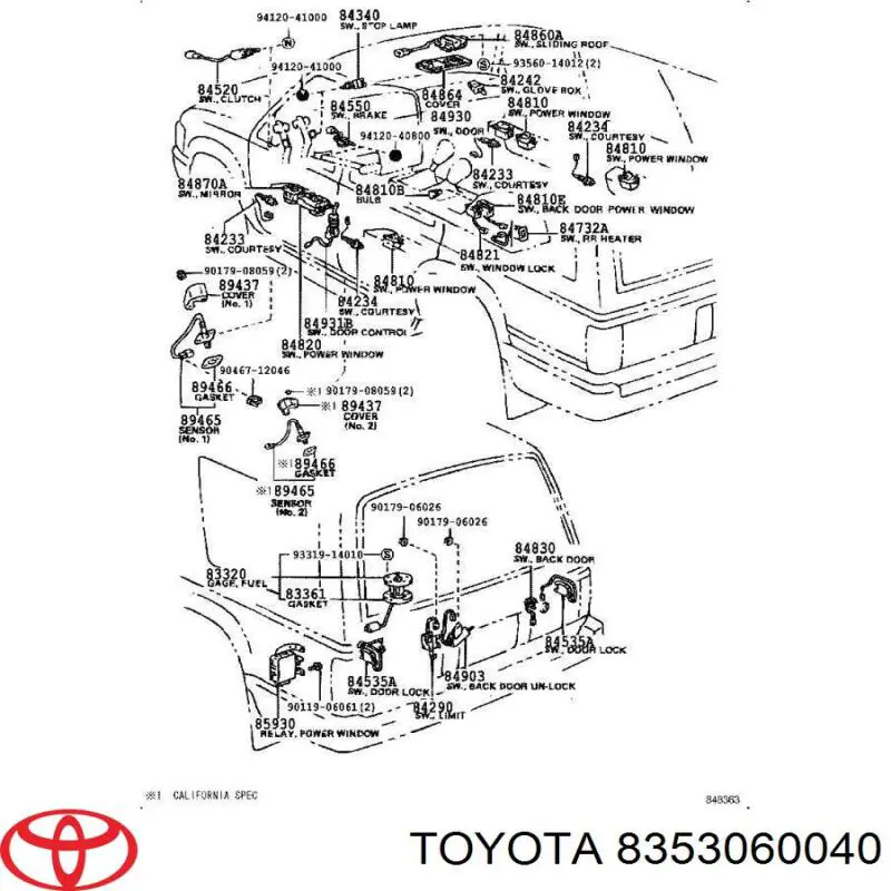 Comprar 8353060040 Toyota Sensor de presión de aceite