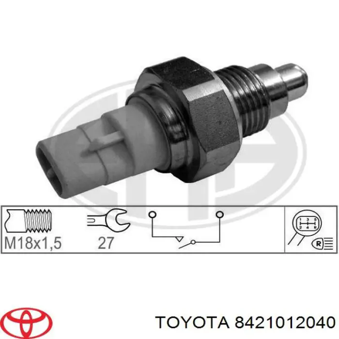 8421012040 Toyota sensor de marcha atrás