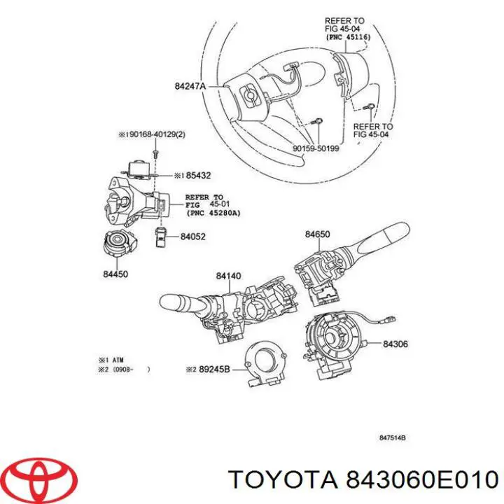 Comprar 843060E010 Toyota Anillo AIRBAG