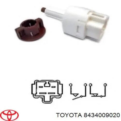 Comprar 8434009020 Toyota Interruptor de luz de freno