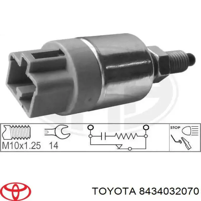 8434032070 Toyota interruptor luz de freno