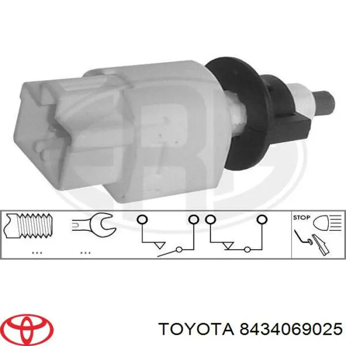 8434069025 Toyota interruptor luz de freno