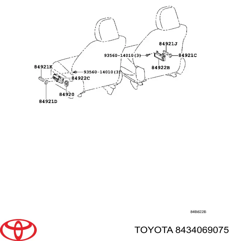 Comprar 8434069075 Toyota Interruptor de luz de freno