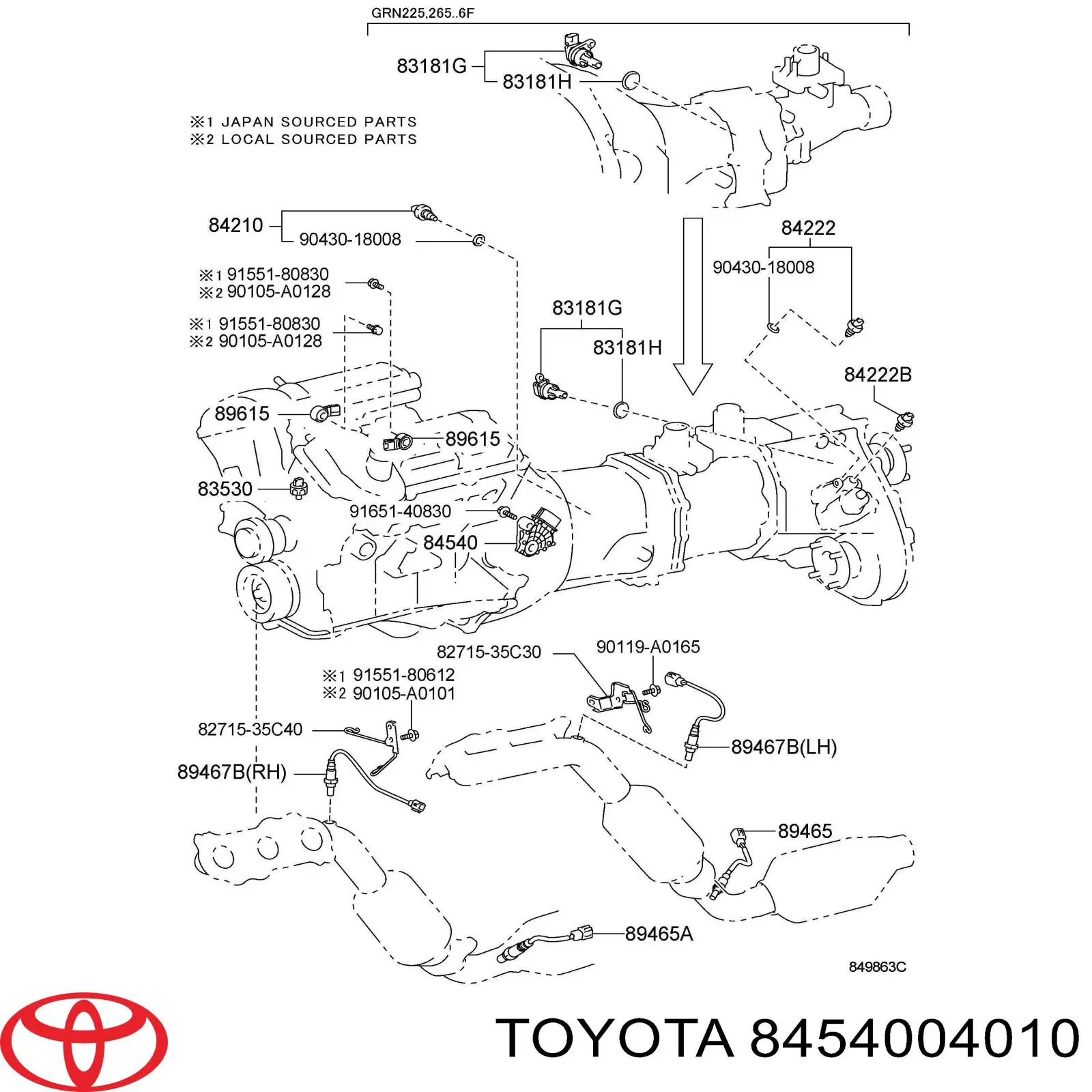 Sensor de posición del selector de la transmisión automática EAGTY003 NTY