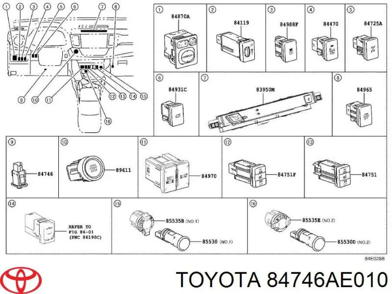 84746AE010 Toyota