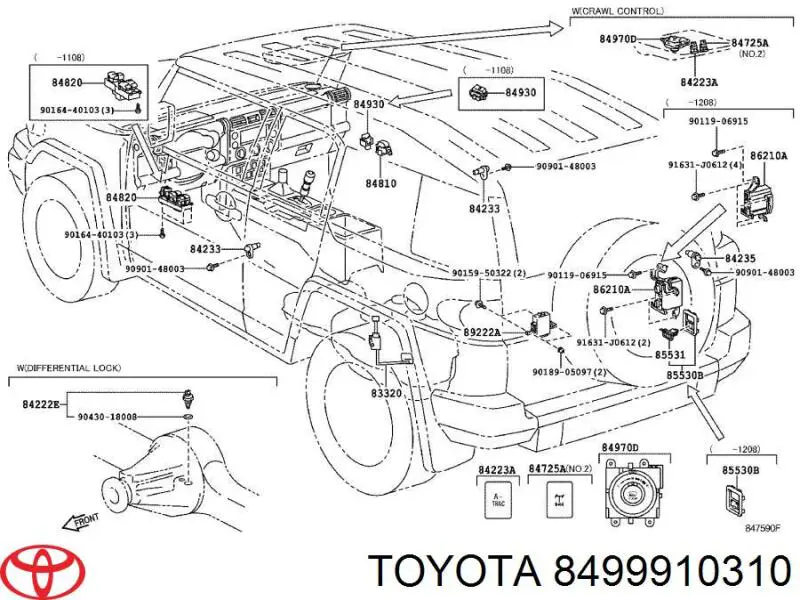  Toyota 8499910310 precio, desde 3,84 EUR