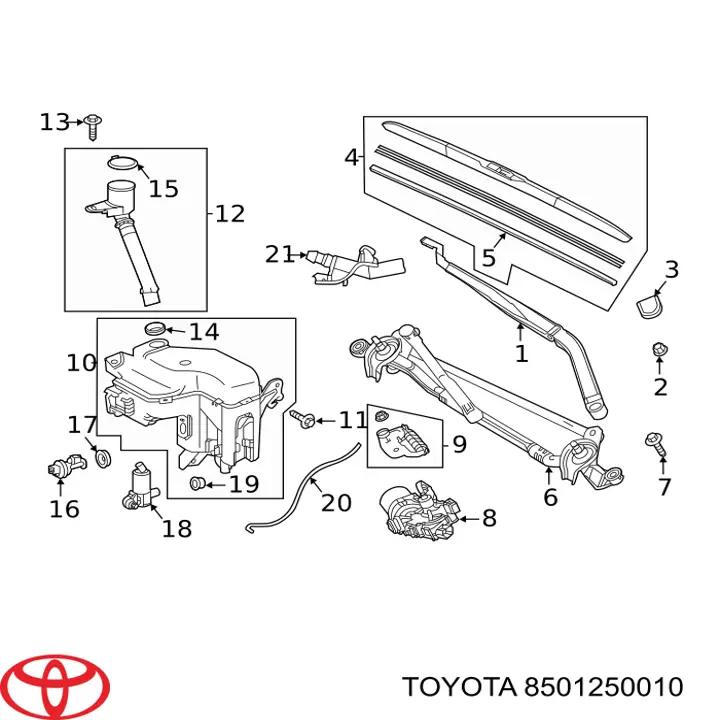 8501250010 Toyota 
