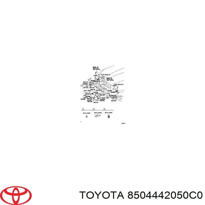 Cubierta de la boquilla del lavafaros para Toyota RAV4 (A3)