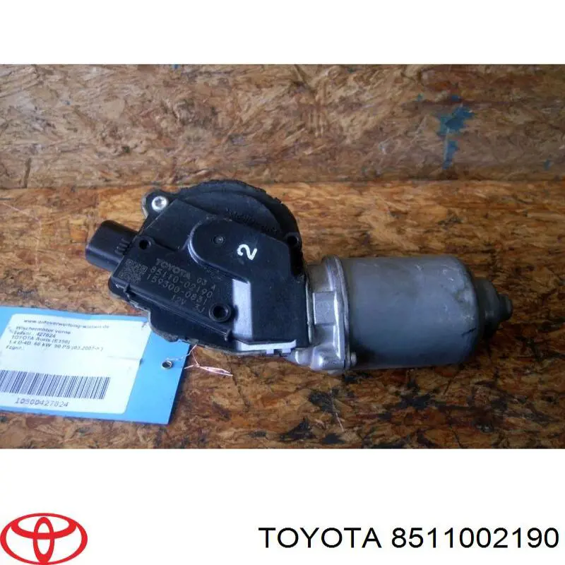 Motor del limpiaparabrisas Toyota Auris UKP