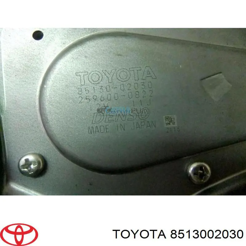 8513002030 Toyota Motor del limpiaparabrisas trasero