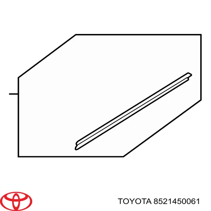 Comprar 8521450061 Toyota Escobilla del limpiaparabrisas del lado del pasajero