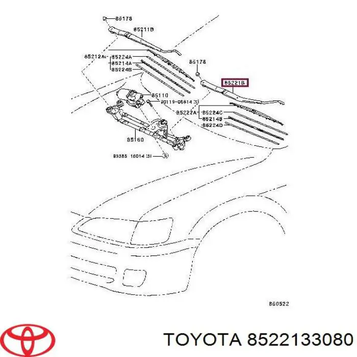 8522133080 Toyota