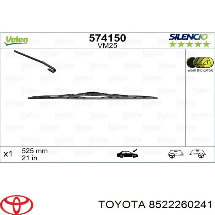  Limpiaparabrisas traseros Toyota Hiace 4