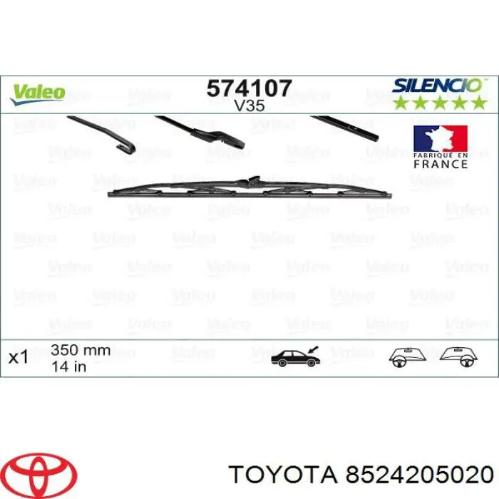 S ST SR3535 Starline limpiaparabrisas de luna trasera