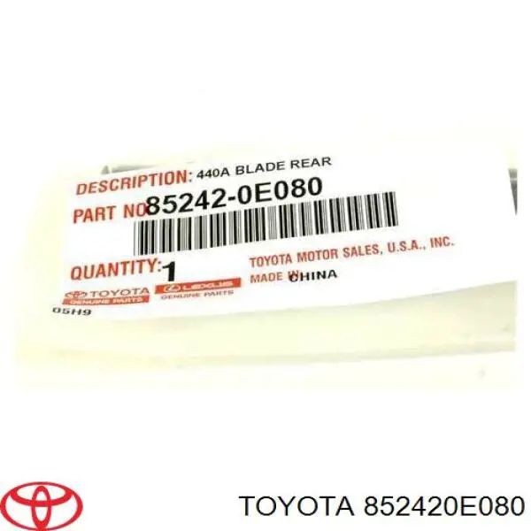 Escobilla del limpiaparabrisas trasero Toyota 852420E080 precio, desde 18,48 EUR