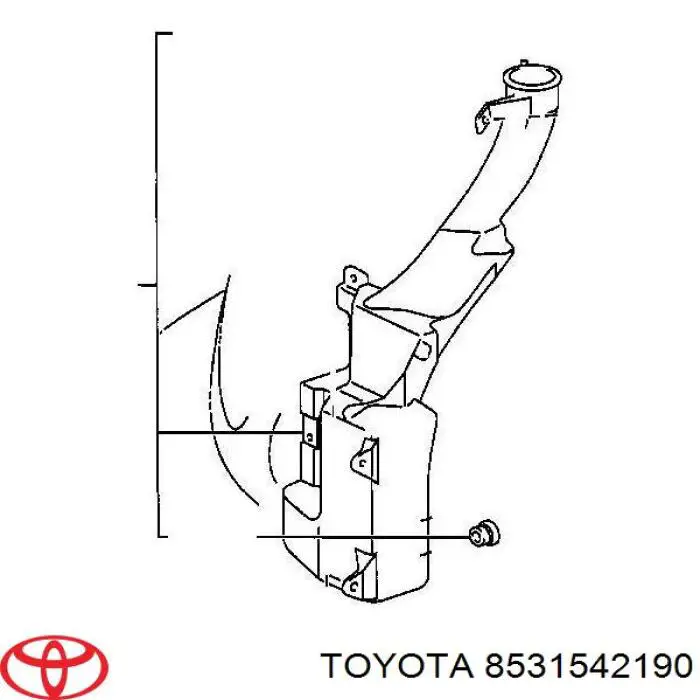 Deposito del lavaparabrisas Toyota 8531542190 precio, desde 158,89 EUR