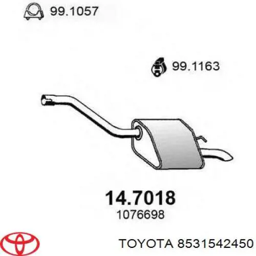 8531542450 Toyota Botella limpiaparabrisas