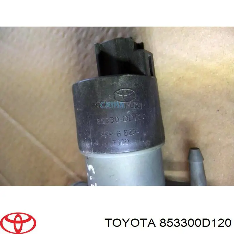 853300D120 Toyota bomba de agua limpiaparabrisas, delantera