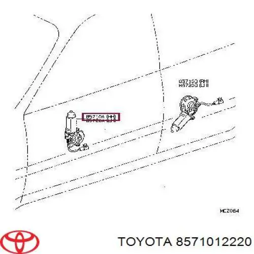 Motor del elevalunas de la puerta delantera derecha Toyota 8571012220 precio, desde 66,79 EUR