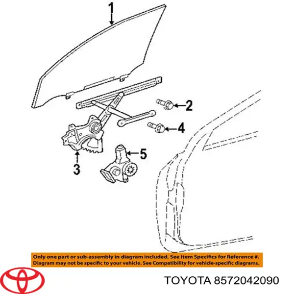 Motor eléctrico, elevalunas, puerta del conductor Toyota 8572042090 precio, desde 88,57 EUR