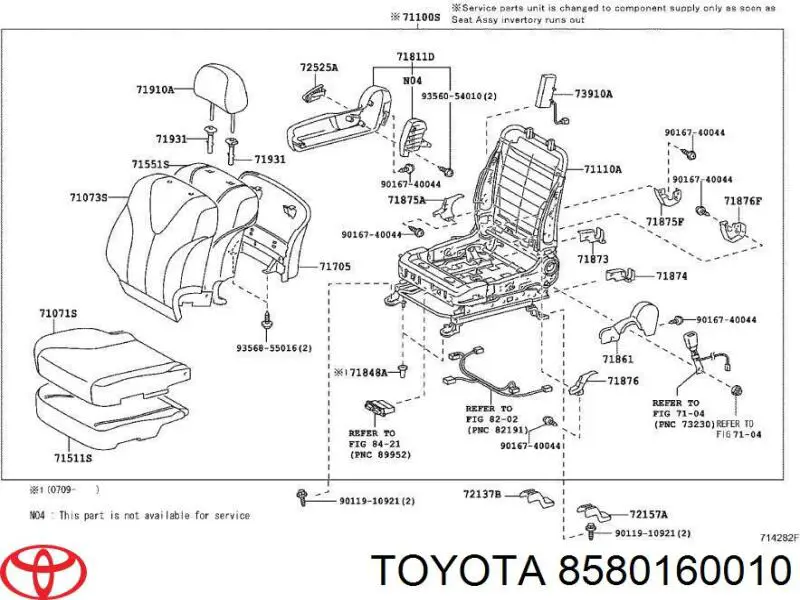 8580160010 Toyota